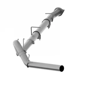 08-10 Powerstroke 4" Downpipe Back Exhaust System - No Muffler