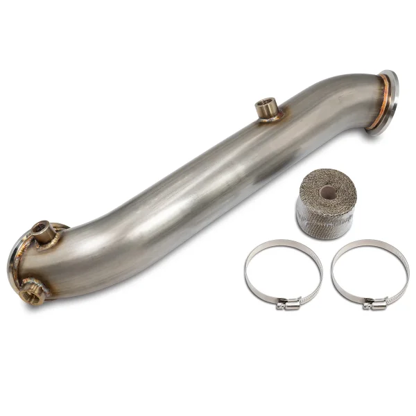 2011-2015 GM 6.6L Duramax High-Flow 304 Stainless Steel Down Pipe - Image 2