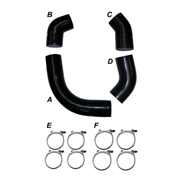 2001 GM 6.6L Duramax LB7 Intercooler Piping Silicone Hose Kit